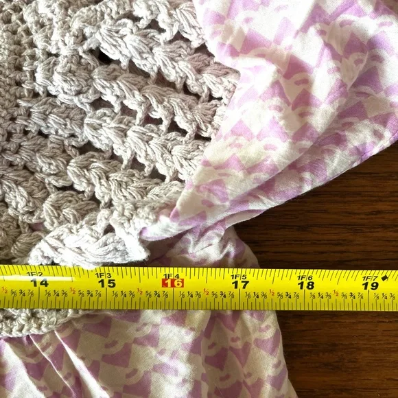 Kimchi Blue Cotton & Crocheted Top. Small. NWT. - Picture 8 of 10